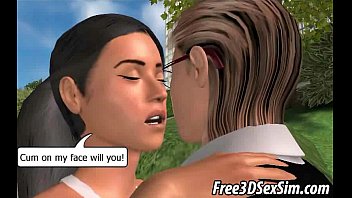 Foxy 3D Babe Sucks Cock And Gets Fucked In The Park