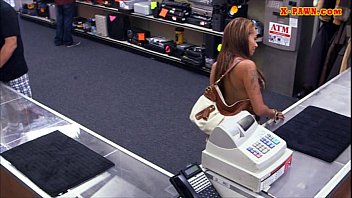 Horny Big Juggs Biatch Pawns Her Pussy To Earn Money