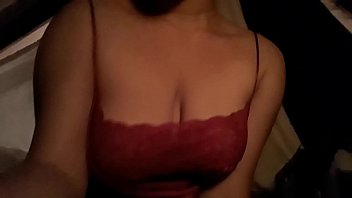 Black Tits Red Tank Top Nipple Suck