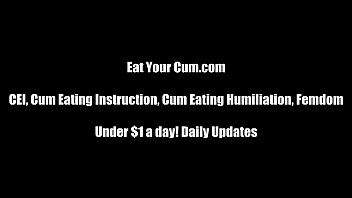 Jerk Your Dick And Eat Your Cum Cei