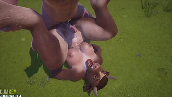 Furry Cow Girl Mate With Big Cock Guy Furry Monster 3D Porn Wild Life