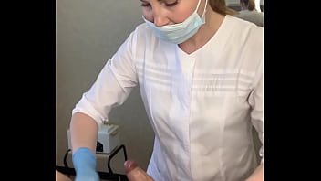 Dude Spontaneously Cum Right On The Procedure From The Beautiful Russian Master Sugarnadya