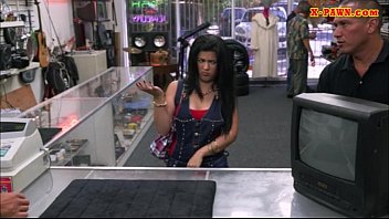 Sexy Latina Hardcore Sex With A Dude In The Pawnshop