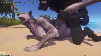Furry Werewolf Fucking Hard His Bitch Big Cock Monster 3D Porn Wildlife